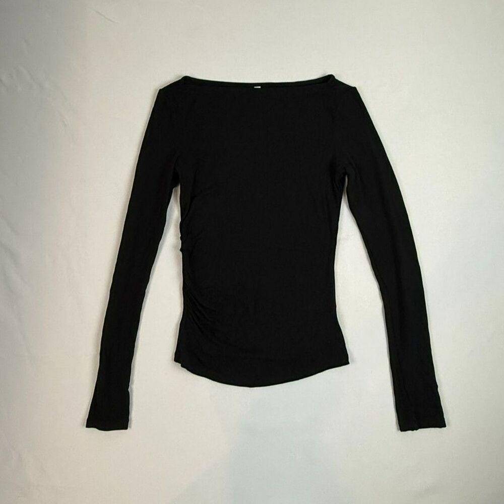 Pinkm Style Women's Black Long Sleeve Shirt - XS